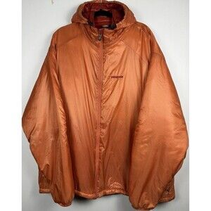 Patagonia Micro Puff Hoodie Unisex 2XL Orange Vintage Jacket Full Zip Oversized